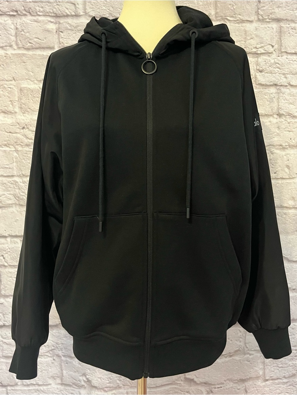 Alo Mixed Media Full Zip Hoodie